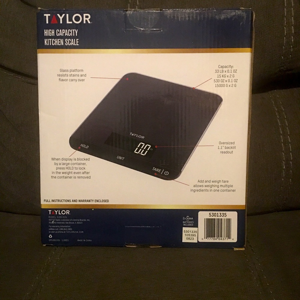 Taylor High Capacity Kitchen Scale - Picture 2 of 2